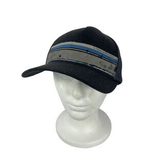 Travis Mathew Trucker Hat Snapback Mesh Cap Logo Gray Striped Adjustable OSFM
